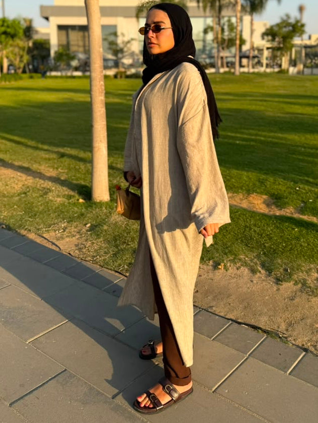 Ramla Linen Trench Coat