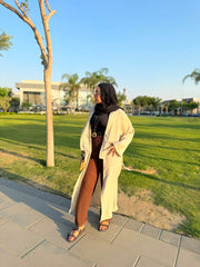 Ramla Linen Trench Coat