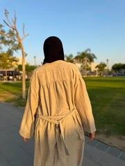 Ramla Linen Trench Coat